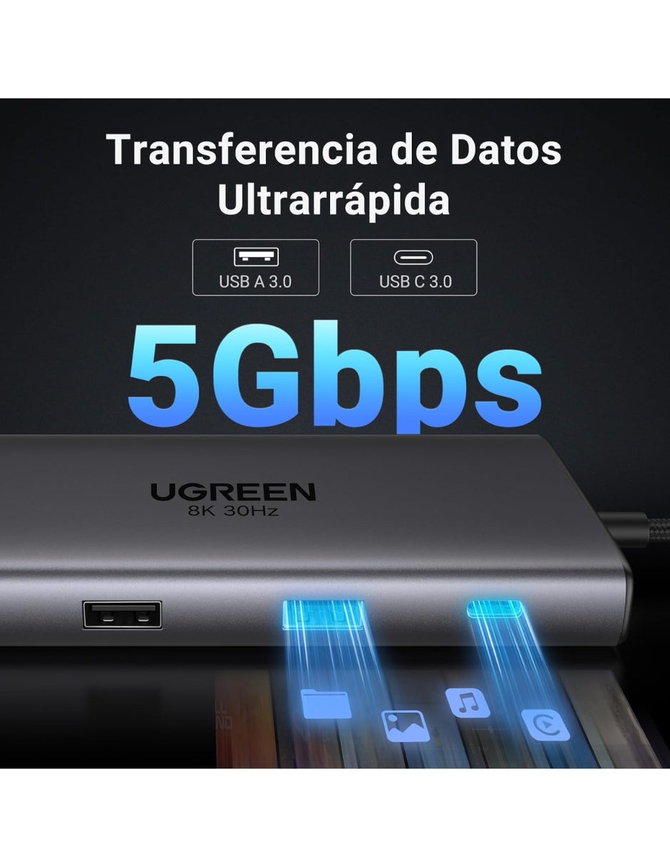 HUB USB-C UGREEN 10 en 1 Docking Station Revodok Pro 210