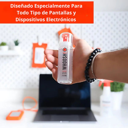 KIT de Limpieza para Pantallas Woosh! 100 ml + 8 ml + 2 paños
