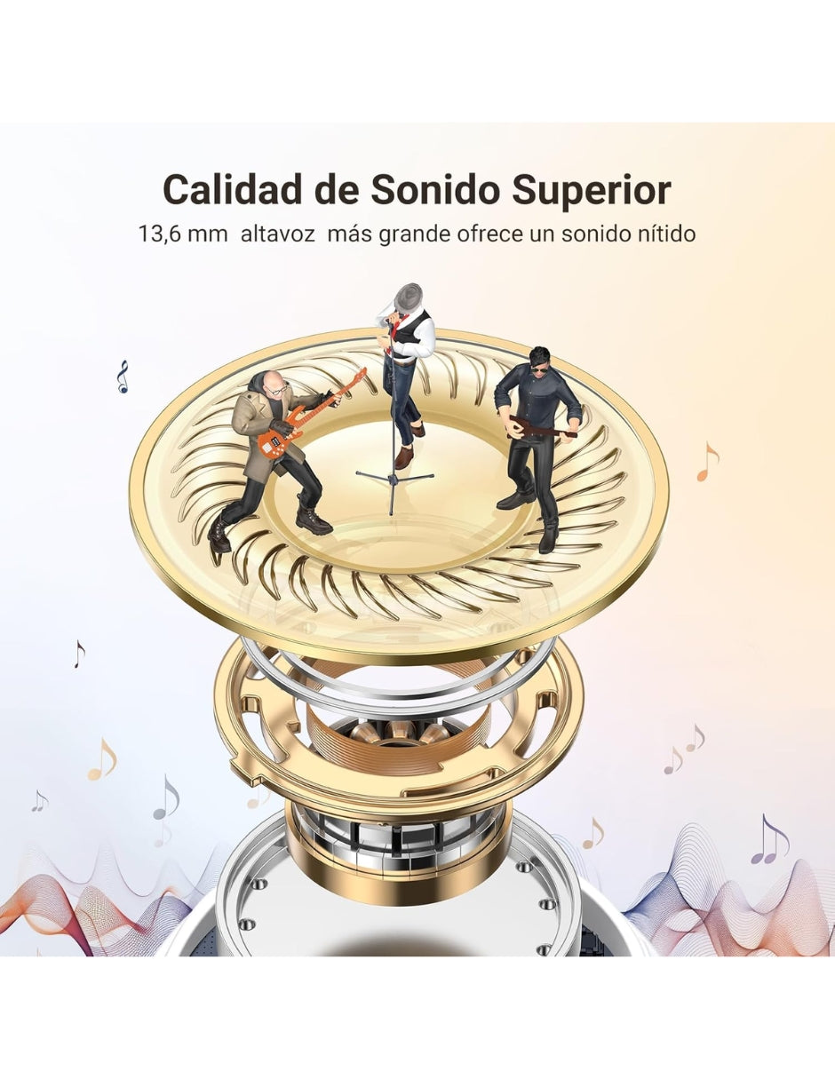 Audífonos Inalámbricos Bluetooth 5.3 UGREEN In ear con Cancelación de ruido Blancos