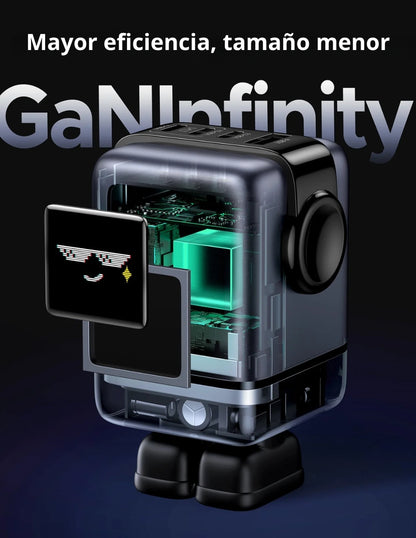 Cargador UGREEN Nexode 100W 3 Tipo C, 1 USB A Carga Rápida GaNRobot