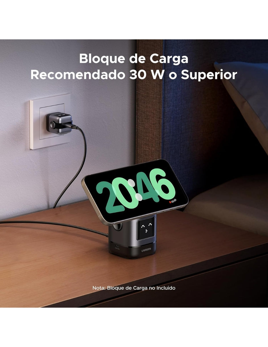 Cargador Inalámbrico Magsafe Ugreen Uno Qi2 15w Robot 45775