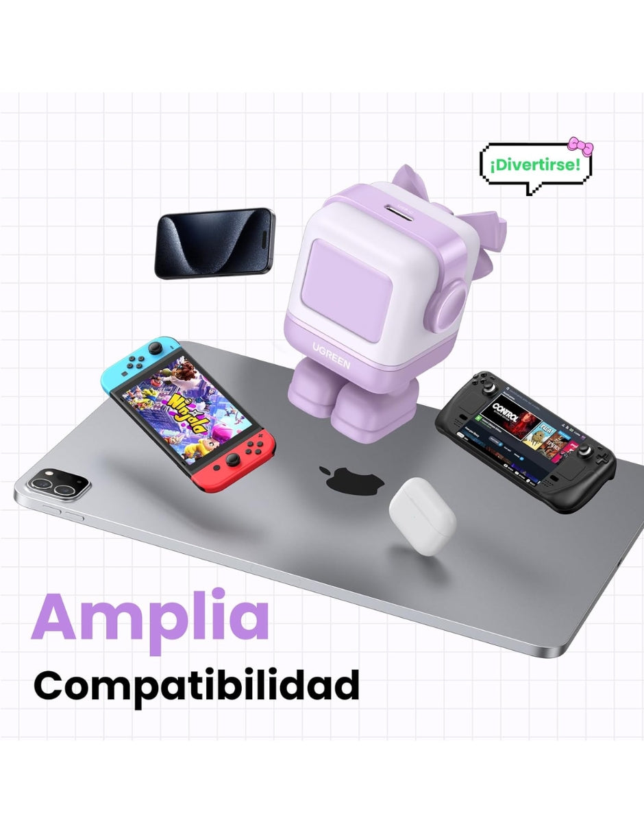 Cargador UGREEN Nexode 30W  Tipo C Carga Rápida GaNRobot