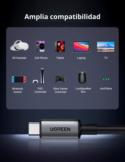 Cable Link Ugreen 90629 Usb C A Usb C 5m Quest 2 Vr 60w