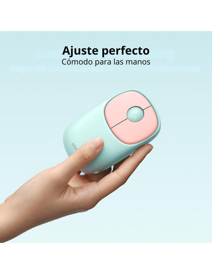 Mouse Inalámbrico UGREEN MU102 FUN+ Recargable Bluetooth 4000 DPI Silencioso Ergonómico