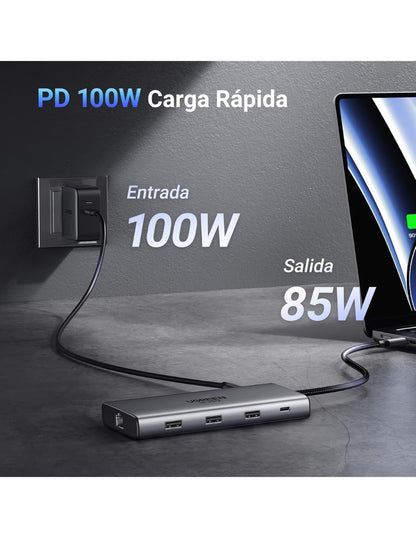 HUB USB-C UGREEN 10 en 1 Docking Station Revodok Pro 210