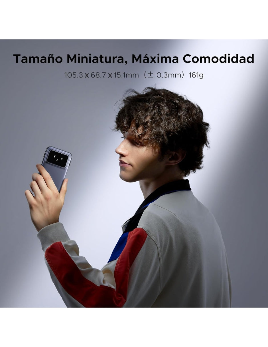 Power Bank Ugreen 10,000mAh MagSafe Mini 7.5W con pantalla Gris