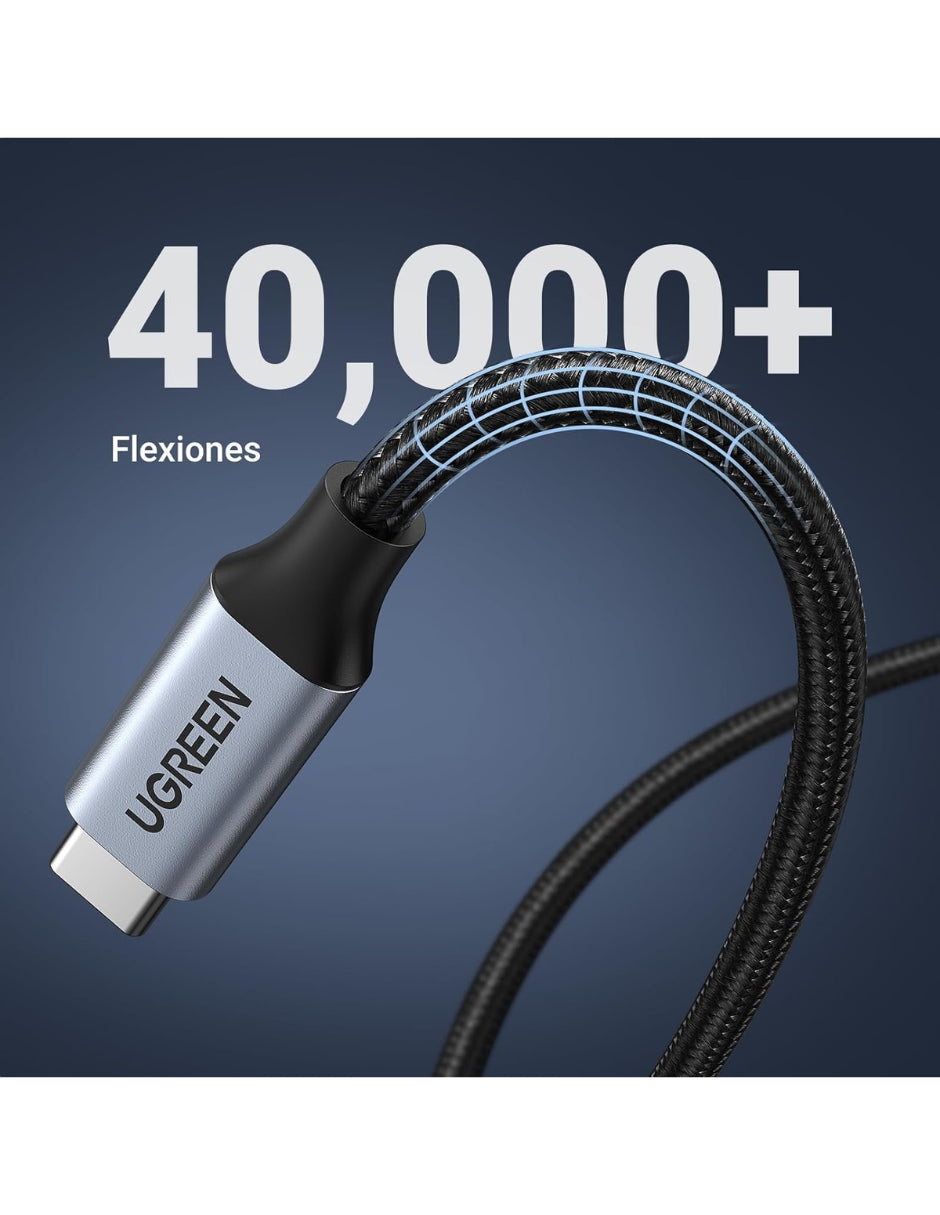 Cable Extensión USB C UGREEN 30205 1m 100W Carga Rápida 10Gbps 4K