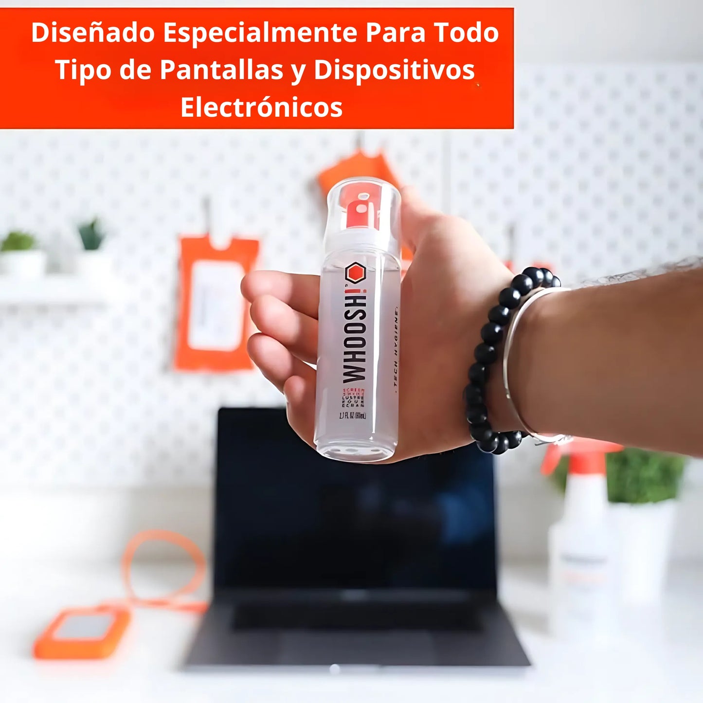 Limpiador de Pantallas Whoosh! 100 ml + 1 paño de micro fibra
