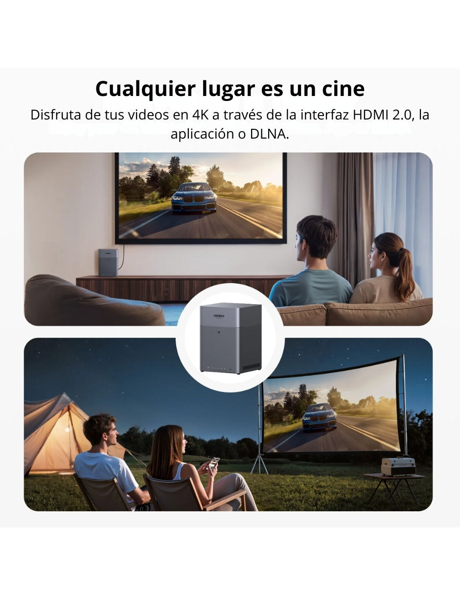 Servidor Nas Ugreen Dh4300 Plus 4 Bahias 8gb Ram 2.5gbe 85449